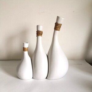 Soliflore Triple Nesting Ceramic Vases